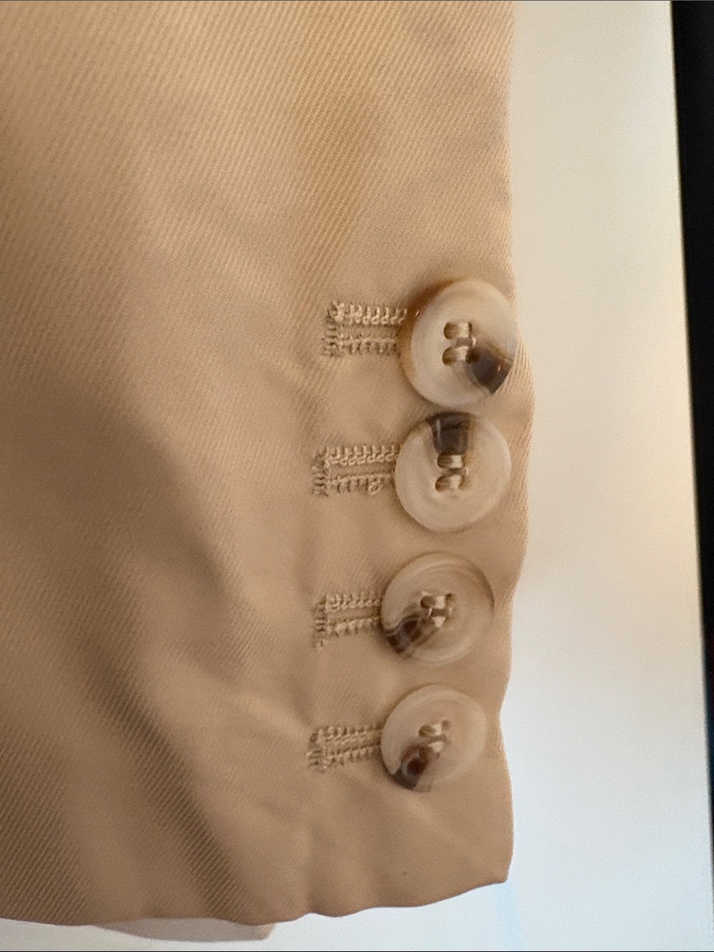NWT [Haptics] Two-Tone Beige/White Button Lined Blazer Jacket Women’s 1X 2X 3X - Picture 9 of 12